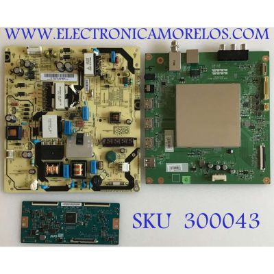 KIT DE TARJETAS  TOSHIBA / MAIN  691V0G001A0 / 631V0G001A0 / FUENTE PK101W1660I / PSLL121501P / T-CON 55.43T10.C03 / 55T32-C0F / 5543T10C03 / PANEL K430WDRB / DISPLAY T430QVN03.0 / MODELO 43LF621U19